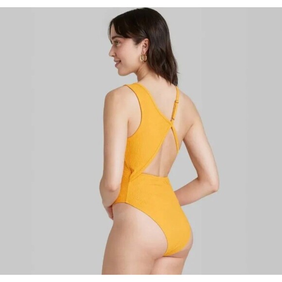 Wild Fable Open Back Bodysuit Mango Orange XL - Picture 1 of 6